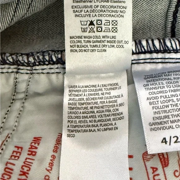 Lucky Brand Sweet Straight Jeans Mid Rise Light Wash Denim - Picture 7 of 12